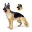 Mô phỏng tĩnh rắn động vật hoang dã mô hình lớn Đức Shepherd chó cưng trẻ em tượng đồ trang trí đồ chơi