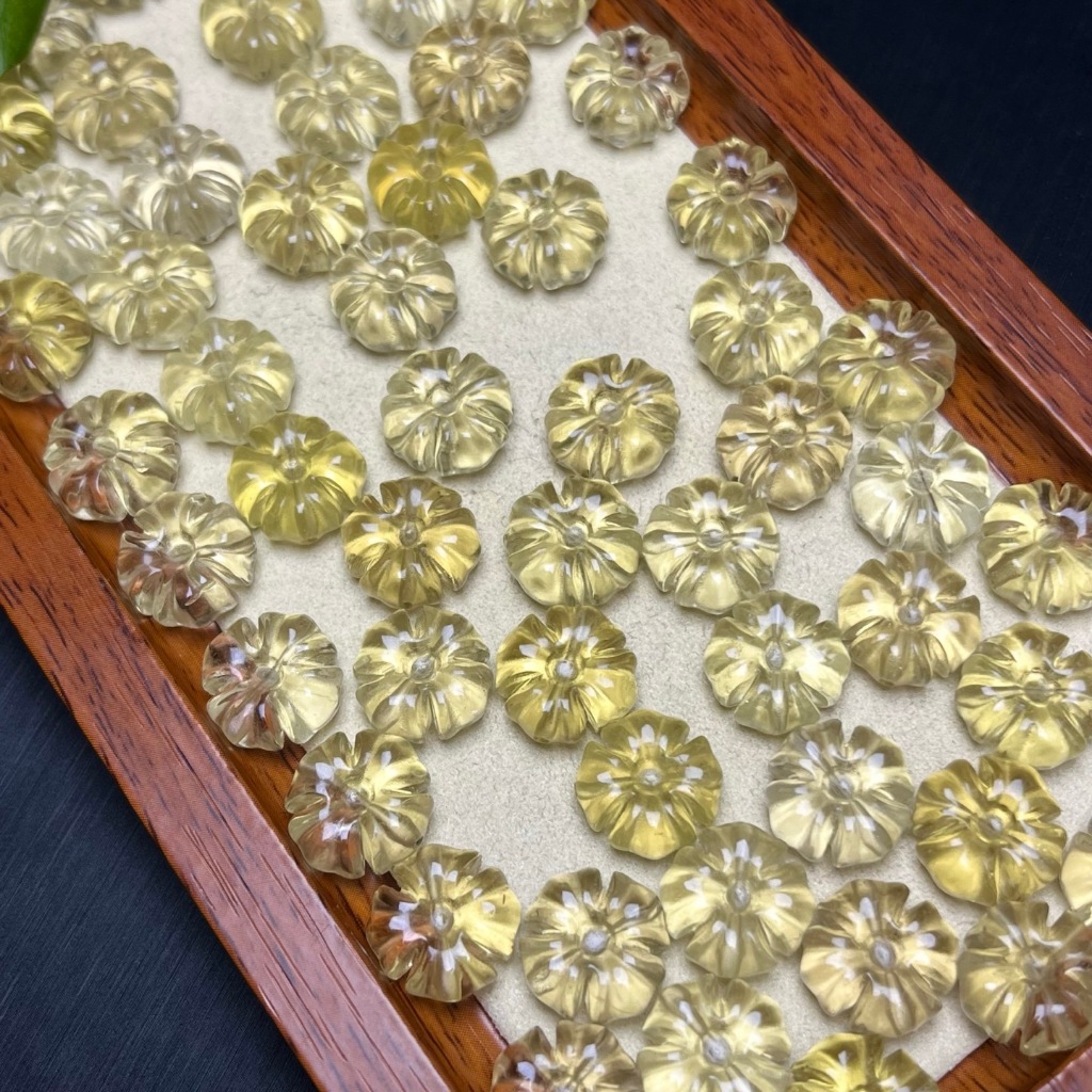Ưu đãi đặc biệt - Hoa nhỏ Citrine tự nhiên cho vòng tay và mặt dây chuyền