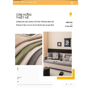 Hàng sẵn có Vận chuyển nhanh Vỏ sofa Chenille Bốn mùa Đệm nội tuyến đa năng Chống trượt Đơn giản Chống mèo Vỏ trầy xước Vải Sofa Đệm Cảm giác cao cấp 01