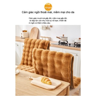 Hàng sẵn có Vận chuyển nhanh 55 * 135cm Đệm dính liền sang trọng mùa đông Chống trượt Dày tựa lưng dính liền Đệm ghế phòng khách Bàn ăn Ghế văn phòng Ghế máy tính Đệm cảm giác cao cấp 01