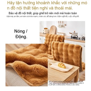 Hàng sẵn có Vận chuyển nhanh 55 * 135cm Đệm dính liền sang trọng mùa đông Chống trượt Dày tựa lưng dính liền Đệm ghế phòng khách Bàn ăn Ghế văn phòng Ghế máy tính Đệm cảm giác cao cấp 01