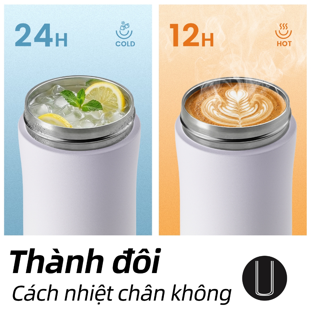 Bình Nước Giữ Nhiệt FJbottle 750ml/1000ml Bình Giữ Nhiệt Thể Thao Cho Học Sinh One-Touch Kèm Cọ Rửa | BigBuy360 - bigbuy360.vn