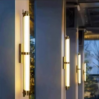 AIMI Dây Sắt Rèn Đèn Tường Bắc Âu Tối Giản Phòng Khách Nền Tường Đèn Trang Trí Kính Chụp Đèn Phòng Ngủ Phòng Ăn Chiếu Sáng