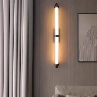 AIMI Dây Sắt Rèn Đèn Tường Bắc Âu Tối Giản Phòng Khách Nền Tường Đèn Trang Trí Kính Chụp Đèn Phòng Ngủ Phòng Ăn Chiếu Sáng