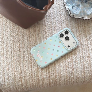IPhone 17 Pro Max Họa tiết chấm bi đầy màu sắc Chất liệu TPU Vỏ điện thoại xử lý IMD