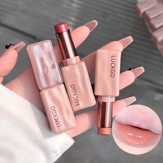 LUCKGO Son Môi Tinh Chất Bóng Dưỡng Ẩm Lâu Dài Không Chuyển Sương Hoàn Thiện Son Dưỡng Môi Cho Trang Điểm Hàng Ngày NO.Lg23