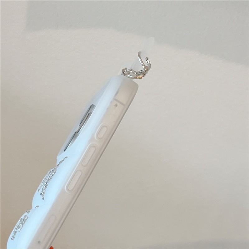 IPhone 17 Pro Max Tai ba chiều lấp lánh họa tiết ngôi sao kim cương Ốp điện thoại chất liệu TPU