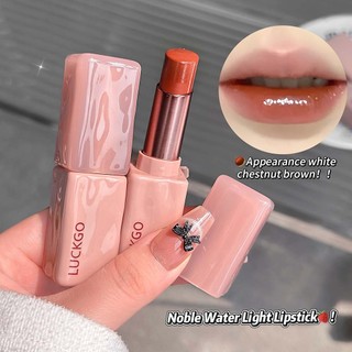 LUCKGO Son Môi Tinh Chất Bóng Dưỡng Ẩm Lâu Dài Không Chuyển Sương Hoàn Thiện Son Dưỡng Môi Cho Trang Điểm Hàng Ngày NO.Lg23