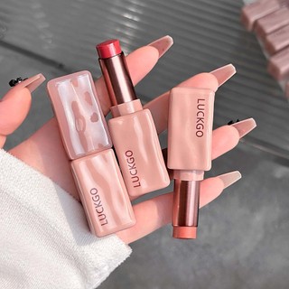 LUCKGO Son Môi Tinh Chất Bóng Dưỡng Ẩm Lâu Dài Không Chuyển Sương Hoàn Thiện Son Dưỡng Môi Cho Trang Điểm Hàng Ngày NO.Lg23