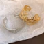 Vòng tay cut-out kim loại cho nữ, nhiều màu vàng và bạc, phong cách đại dương, trang sức hàng ngày
