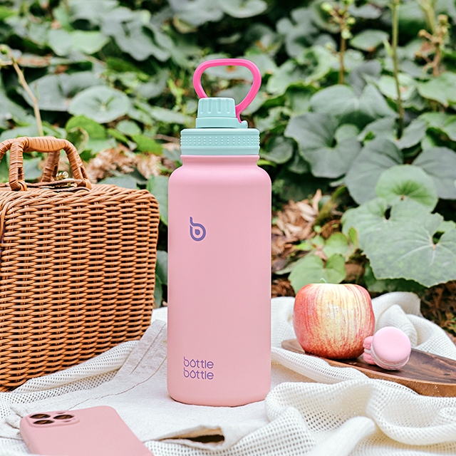 BOTTLE BOTTLE Chai nước miệng rộng 32oz / 950ml có 2 nắp giữ nhiệt độ bằng thép không gỉ bền bỉ, chống rò rỉ | BigBuy360 - bigbuy360.vn