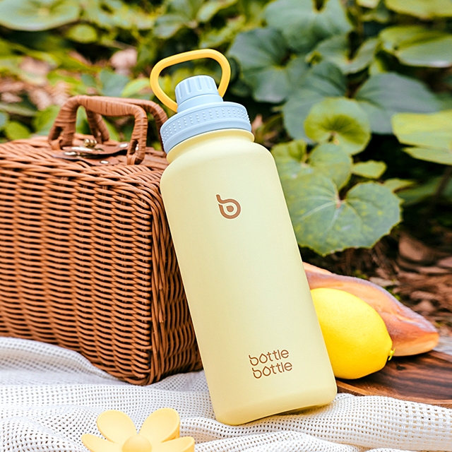 BOTTLE BOTTLE Chai nước miệng rộng 32oz / 950ml có 2 nắp giữ nhiệt độ bằng thép không gỉ bền bỉ, chống rò rỉ | BigBuy360 - bigbuy360.vn