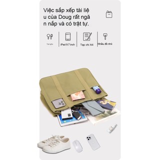 Hàng có sẵn 39 * 17 * 30cm Phong cách mới Túi vải di động chống mài mòn dung tích lớn Phiên bản Hàn Quốc Túi đeo vai nữ đa chức năng thời trang cao @ -