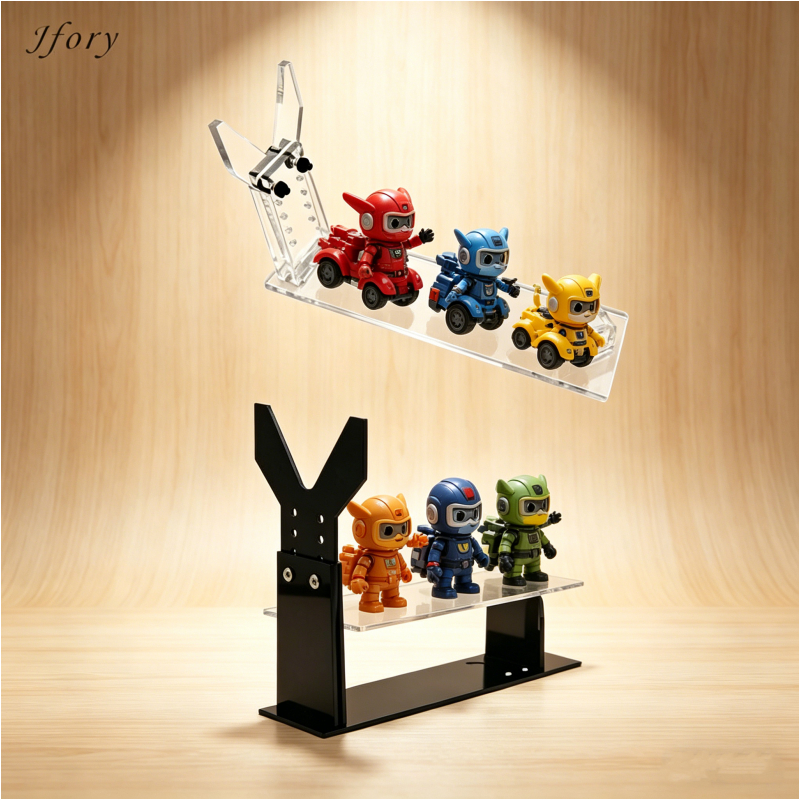 Jfory Giá đỡ đồ chơi Acrylic Giá đỡ có thể điều chỉnh Giá đỡ súng có thể điều chỉnh Màn hình mặt bàn cho