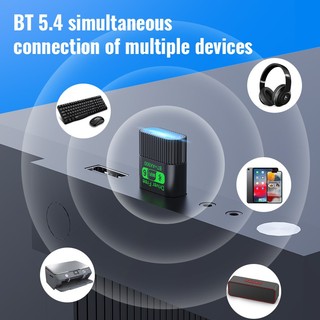 WiFi 6 AX900 Bluetooth 5.4 Bộ chuyển đổi USB Băng tần kép 2.4G & 5GHz Thẻ mạng không dây Wlan Bộ thu Trình điều khiển Dongle miễn phí cho Win10 / 11