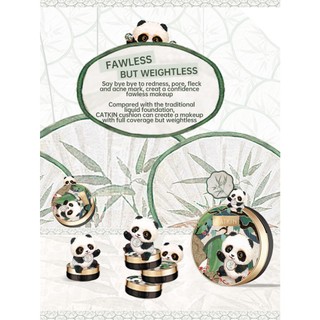 CATKIN Panda Series Powder Cushion Bảo hiểm toàn diện Trọng lượng nhẹ lâu trôi Fawless Foundation