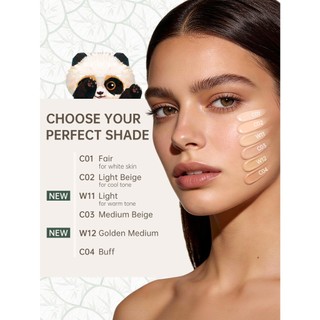 CATKIN Panda Series Powder Cushion Bảo hiểm toàn diện Trọng lượng nhẹ lâu trôi Fawless Foundation