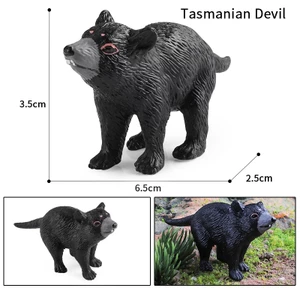 Trẻ em mô phỏng động vật rắn mô hình đồ chơi Tasmania quỷ nhận thức quà tặng trang trí