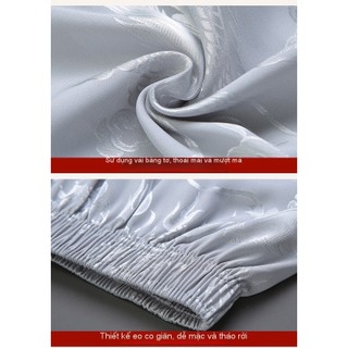 Hàng sẵn có - Vận chuyển nhanh: Áo tang suit nam Ice Silk tay ngắn, phù hợp mùa hè cho người lớn tuổi.