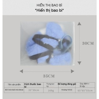 Hàng sẵn có Triển lãm truyện tranh cos Maid Catwoman Mũ tai động vật sang trọng Dây đeo cổ tay Phụ kiện tai mèo Băng đô đuôi mèo Bộ cảm giác cao cấp