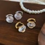 Vòng bông tai huggie cubic zirconia màu vàng và bạc tối - Trang sức thanh lịch cho mỗi ngày