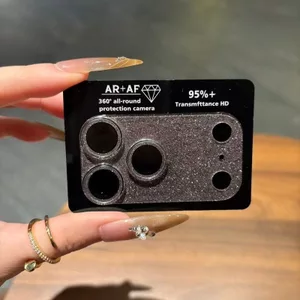 2 Cái cho iPhone 16 Pro Max / 16 Pro Bảo vệ ống kính máy ảnh mạ điện lấp lánh đầy sao, 360° Bảo hiểm toàn diện AR + AF Coating Bling Bling Bảo vệ ống kính tất cả trong một