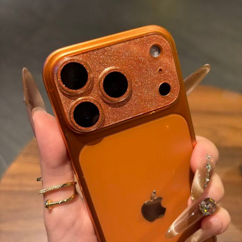 Bảo vệ ống kính máy ảnh mạ điện lấp lánh đầy sao cho iPhone 17 Pro Max / 17 Pro, 360° Thiết kế giáp phủ toàn diện, Lớp phủ AR + AF, Phong cách hợp thời trang Bling Bling Bling, Bảo vệ ống kính tất cả trong một