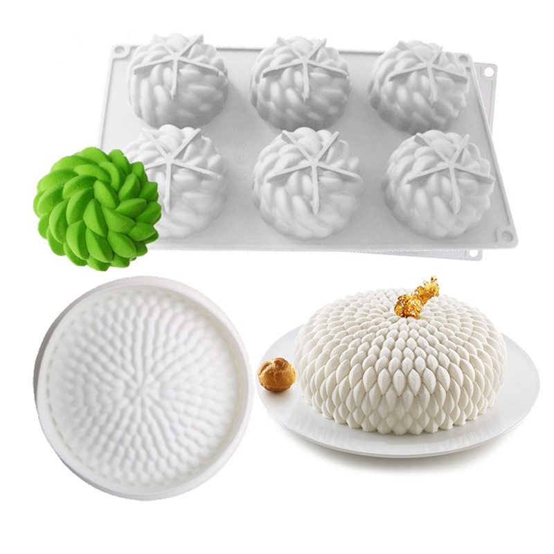 Sant 'Anna Hoa Fondant Silicon Khuôn Mousse Bánh Thơm Nến Xà Phòng Handmade Nướng Tự Làm