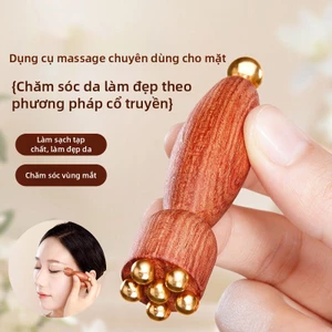 Con lăn massage mặt 6 hạt đồng giúp giảm quầng thâm và hỗ trợ săn chắc da mặt hiệu quả