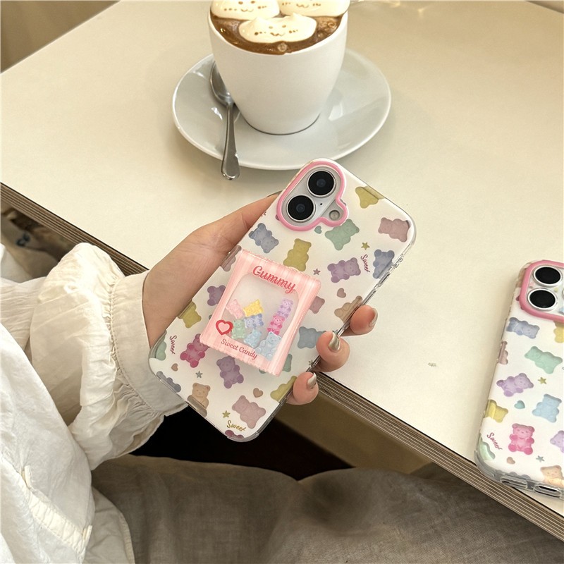 Ốp điện thoại xử lý IMD Candy Bear cho iPhone 17 Pro Max Candy Bear