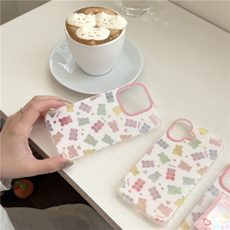 Ốp điện thoại xử lý IMD Candy Bear cho iPhone 17 Pro Max Candy Bear