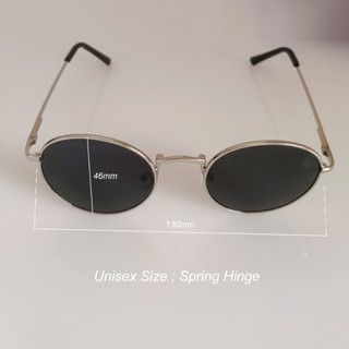 Mới retro tròn khung nhỏ hợp thời trang nam nữ kính râm kim loại nguyên bản mát mẻ chống tia cực tím