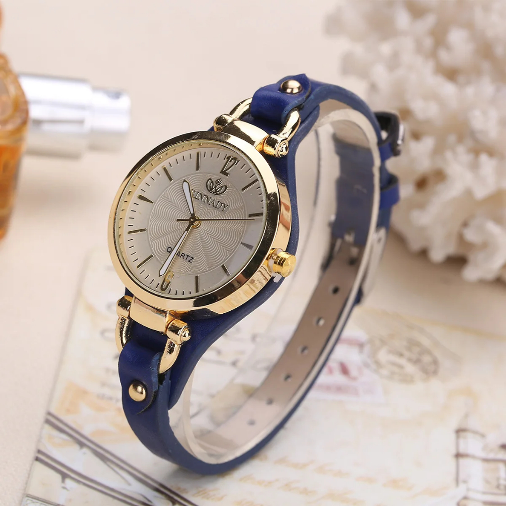 Thời Trang Siêu Mỏng Da Dây Đeo Nữ Thạch Anh Đồng Hồ Nữ Đồng Hồ Đeo Tay Đồng Hồ Quà Tặng Reloj Mujer