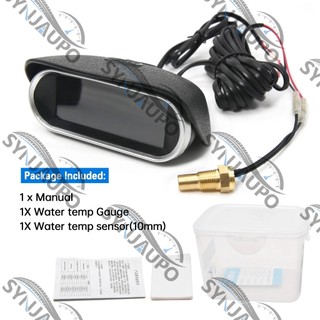 2 Trong 1 LCD Kỹ Thuật Số Xe Tải Xe Tải Nhiệt Độ Nước Đo Temperatura Moto + Vôn Kế Vôn Kế Vôn Kế 12V 24V
