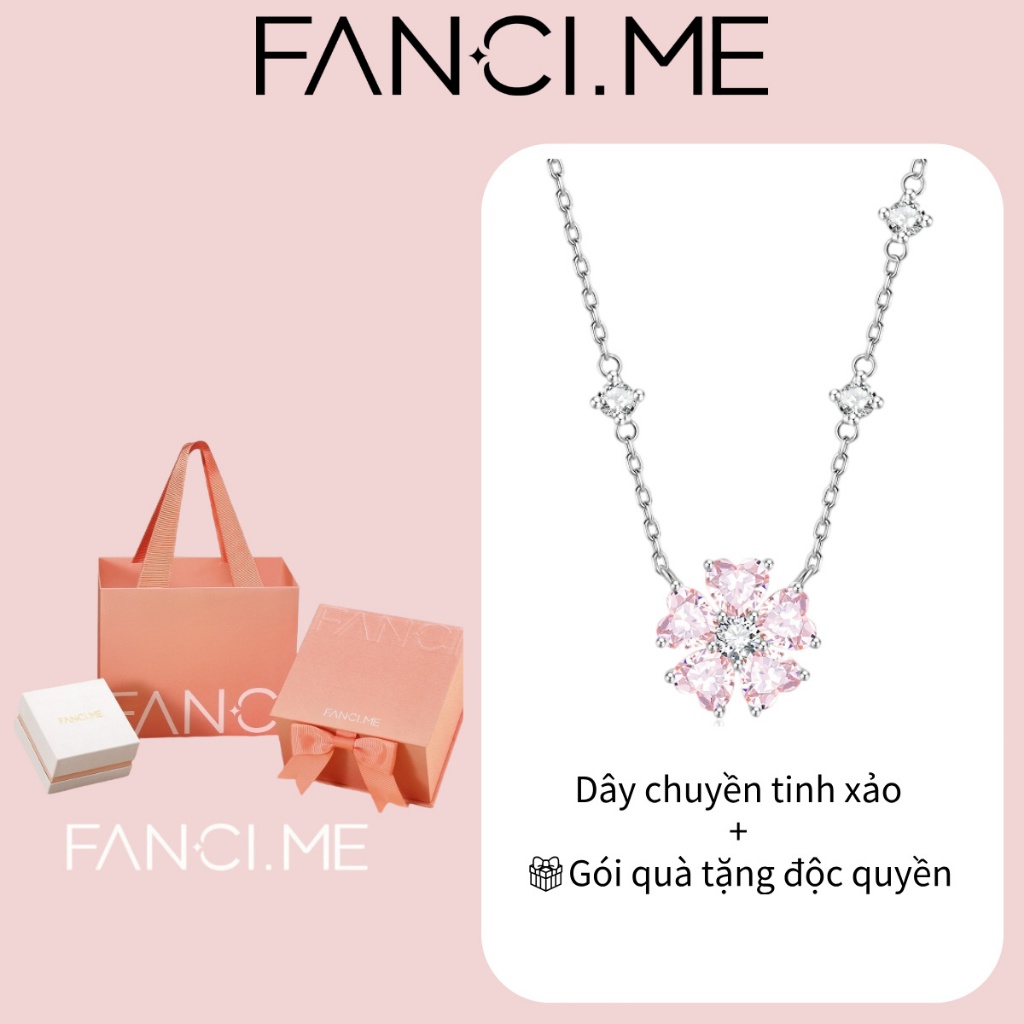 FANCIME "Peach Blossom”Lắc tay bạc nữ-Vòng tay nữ-Bracelet-S925-Lấp lánh-Silver-Bạc 925-Charm-Ngày lễ-Kỷ niệm-Đám cưới-Tụ họp-Hẹn hò-Quà tặng cho cô ấy-Cho bản thân-Cho bạn bè-Cho bạn thân-Cho gia đình