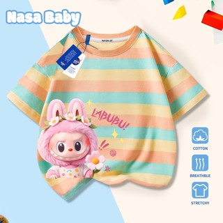 Áo thun NASA in hình thỏ cho nam nữ và trẻ em, tay ngắn thoáng mát mùa hè, giao hàng trong 24 giờ.