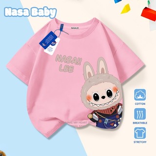 Áo thun NASA thỏ dễ thương cho nam nữ và trẻ em, tay ngắn thoáng mát mùa hè, giao hàng trong 24 giờ.