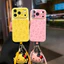 Ốp lưng cứng có dây buộc Hello Kitty toàn màn hình tương thích cho iPhone 13 pro max 14 pro max 15 pro max 16 pro max 17pro max