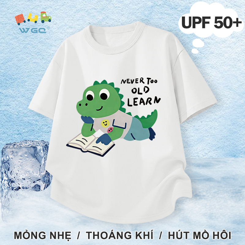 W.G.Q Áo thun bé trai，Phong cách mới mùa hè có chức năng chống nắng UPF50 +，mát mẻ thoải mái，thoáng khí thấm mồ hôi