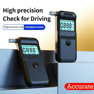 Máy kiểm tra hơi thở cồn với màn hình LCD kỹ thuật số Độ chính xác cấp Máy kiểm tra cồn cá nhân để sử dụng tại nhà Máy phân tích lái xe say rượu