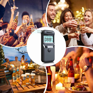 Máy kiểm tra hơi thở cồn với màn hình LCD kỹ thuật số Độ chính xác cấp Máy kiểm tra cồn cá nhân để sử dụng tại nhà Máy phân tích lái xe say rượu
