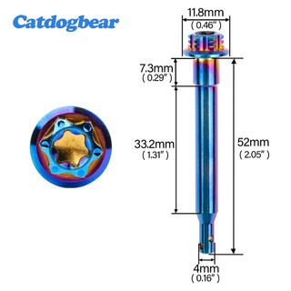Catdogbear Titan Bu Lông Phanh Caliper Hướng Dẫn Pin Phía Sau Vít Cho Xe Máy Brembo Calipers Dầu Phanh Đĩa Kẹp Caliper