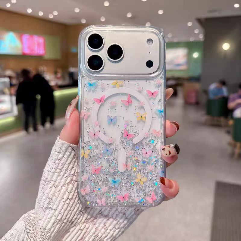 Ốp lưng cứng lấp lánh tương thích với iPhone 14 pro max 15 pro max 16 pro max 17pro max