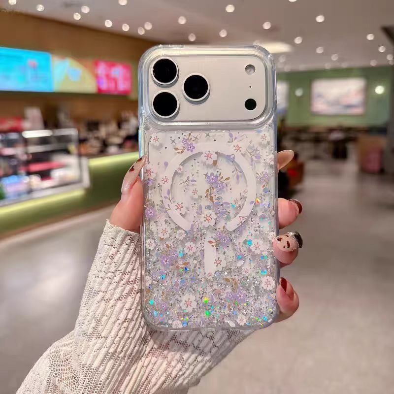 Ốp lưng cứng lấp lánh tương thích với iPhone 14 pro max 15 pro max 16 pro max 17pro max