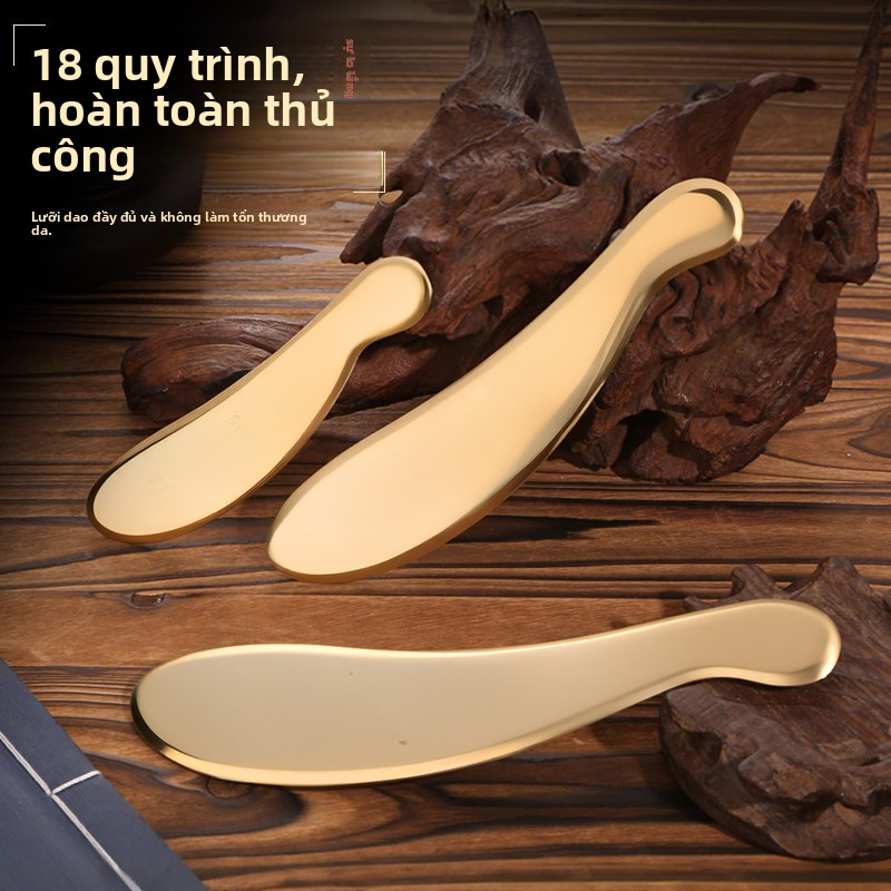 ất Cả Đồng Tấm Cạo Ban Chính Hãng Đồng Nguyên Chất Làm Toàn Thân Đa Năng Hộ Gia Đình Hổ Talisman Cạo Bianstone Lưng Cột Sống Cổ Tử Cung De