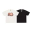 H & M Style Unisex Hồng Voi & Trái Tim In Logo Áo Thun Cotton Tay Ngắn