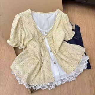 Áo sơ mi ngắn tay phong cách Hàn Quốc dành cho nữ