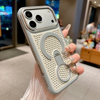 Bóng đá sáng tạo lưới tản nhiệt xoay khung điện thoại từ tính thích hợp cho iPhone 11 12 13 14 15 16 17 Pro Max bao gồm tất cả vỏ silicon chống rơi
