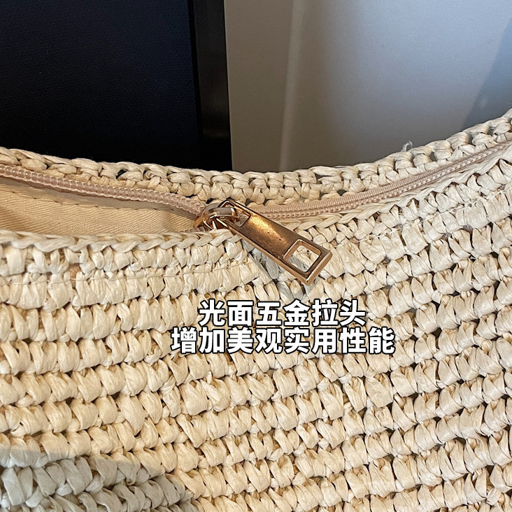 Túi Rơm Túi Tote Nữ Phong Cách Mới Túi Đeo Vai Dệt