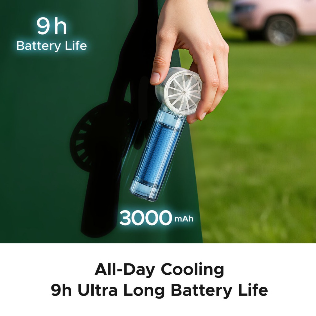 ORICO - Quạt cầm tay có thể sạc lại MiFan Quạt cầm tay cầm tay Mini Sạc USB Gió mạnh Kipas Meja Boleh Cas dành cho học sinh văn phòng (mFAN)